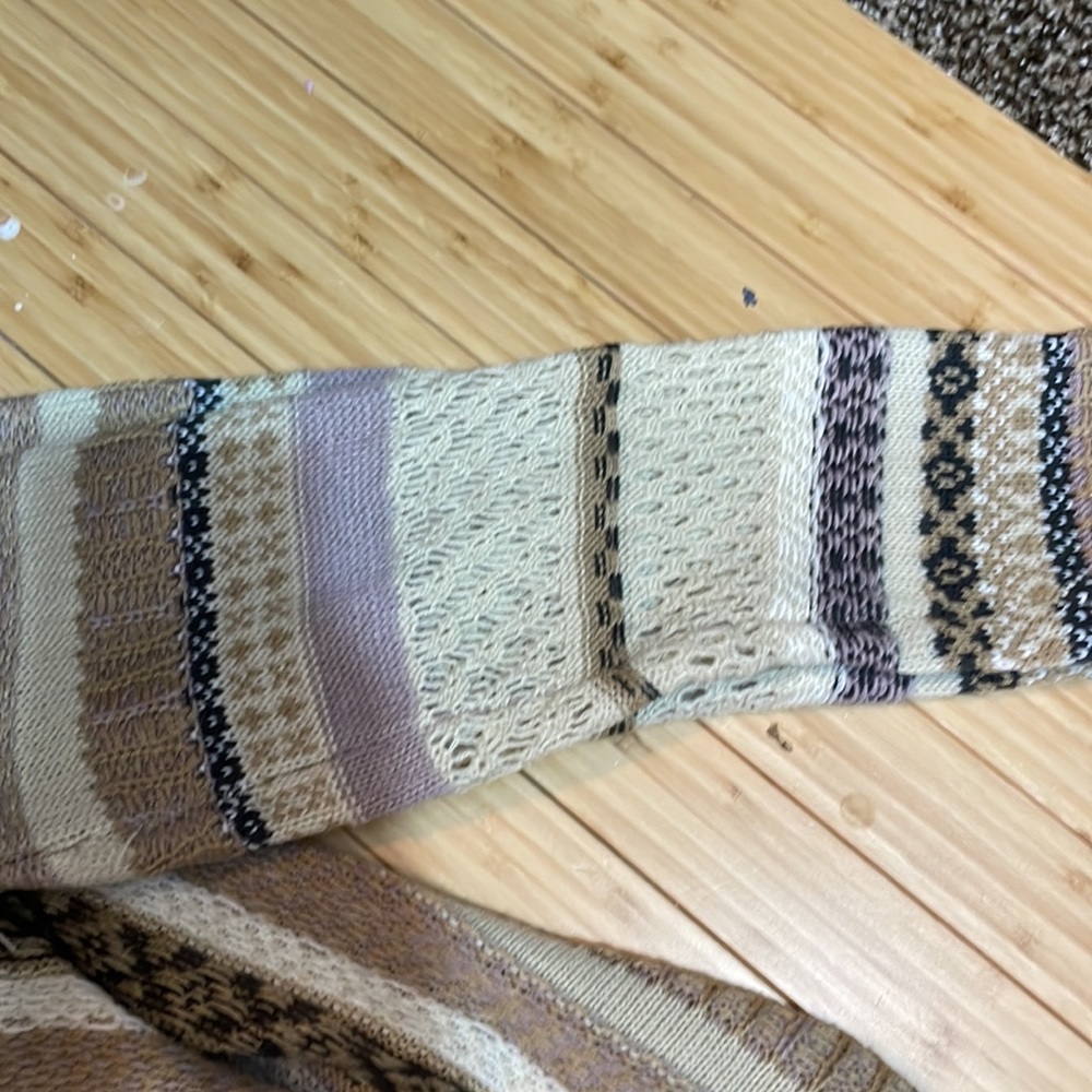 Military Hippie cascading cardigan. Size M. - Picture 6 of 6